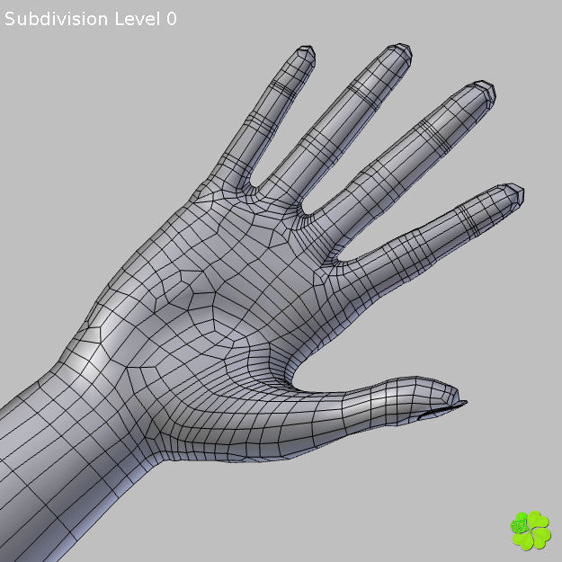 Ada basic female model low poly Low-poly 3D model_69