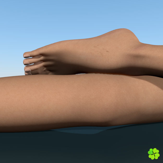 Ada basic female model low poly Low-poly 3D model_7