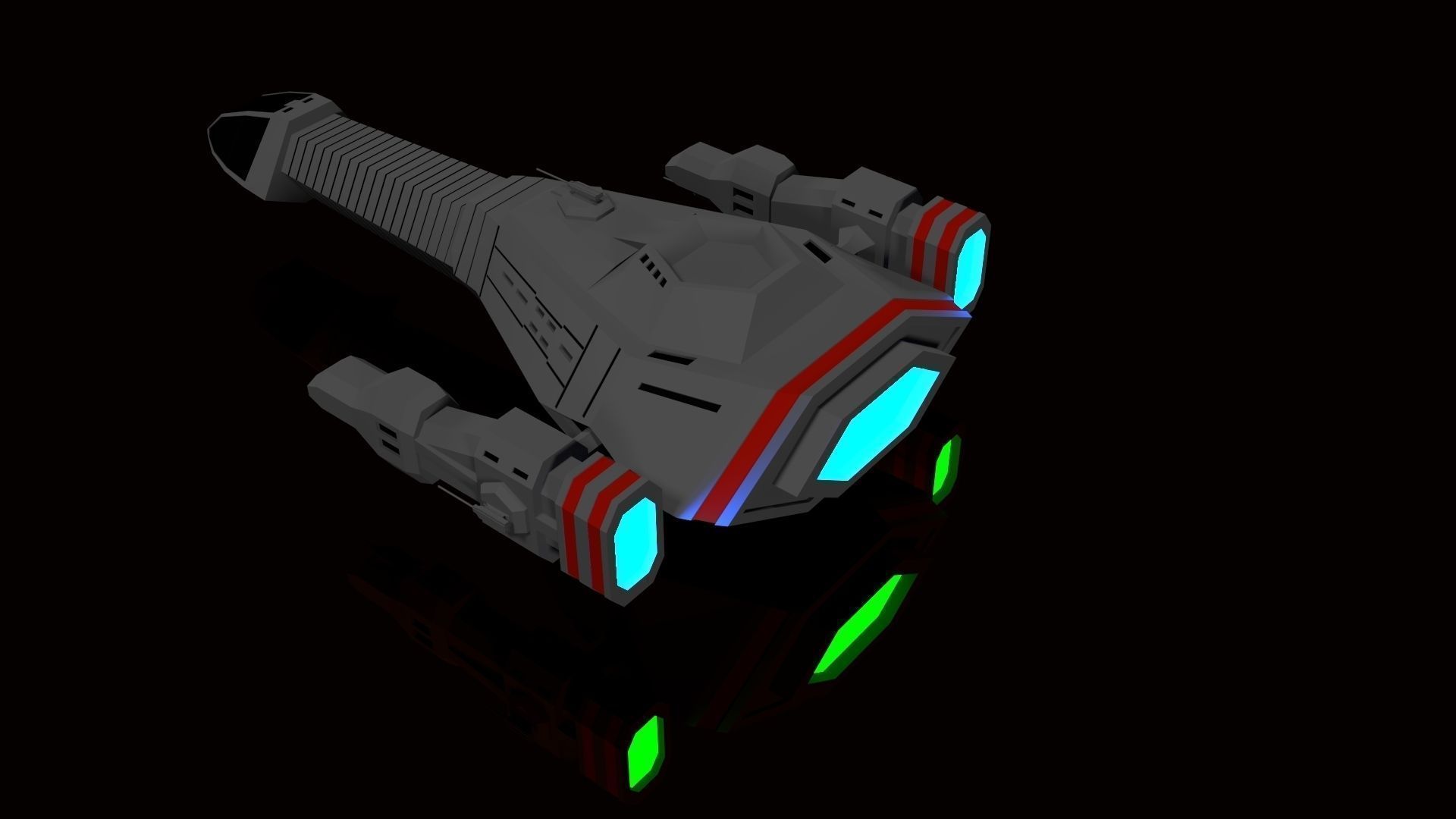 Arthur Spaceship from Starchaser The Legend of Orin 1895 3D print model_1