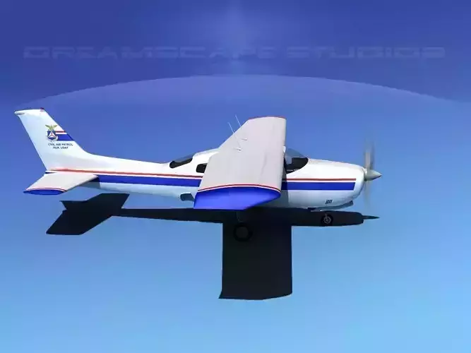 Cessna 210 Civil Air Patrol 3D model