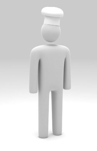 Stickman Rigged with costumes Low-poly 3D model_8