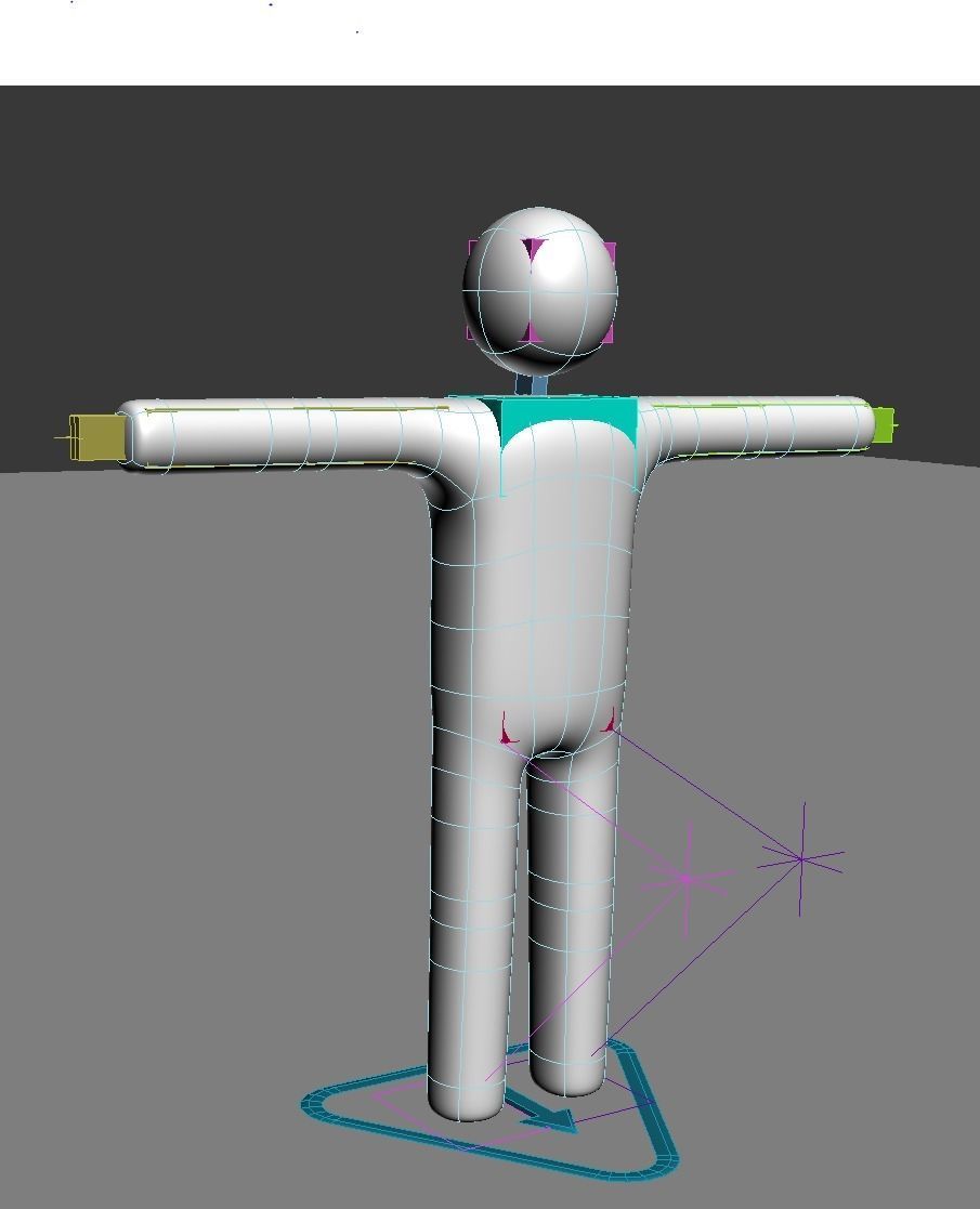 Stickman Rigged with costumes Low-poly 3D model_12
