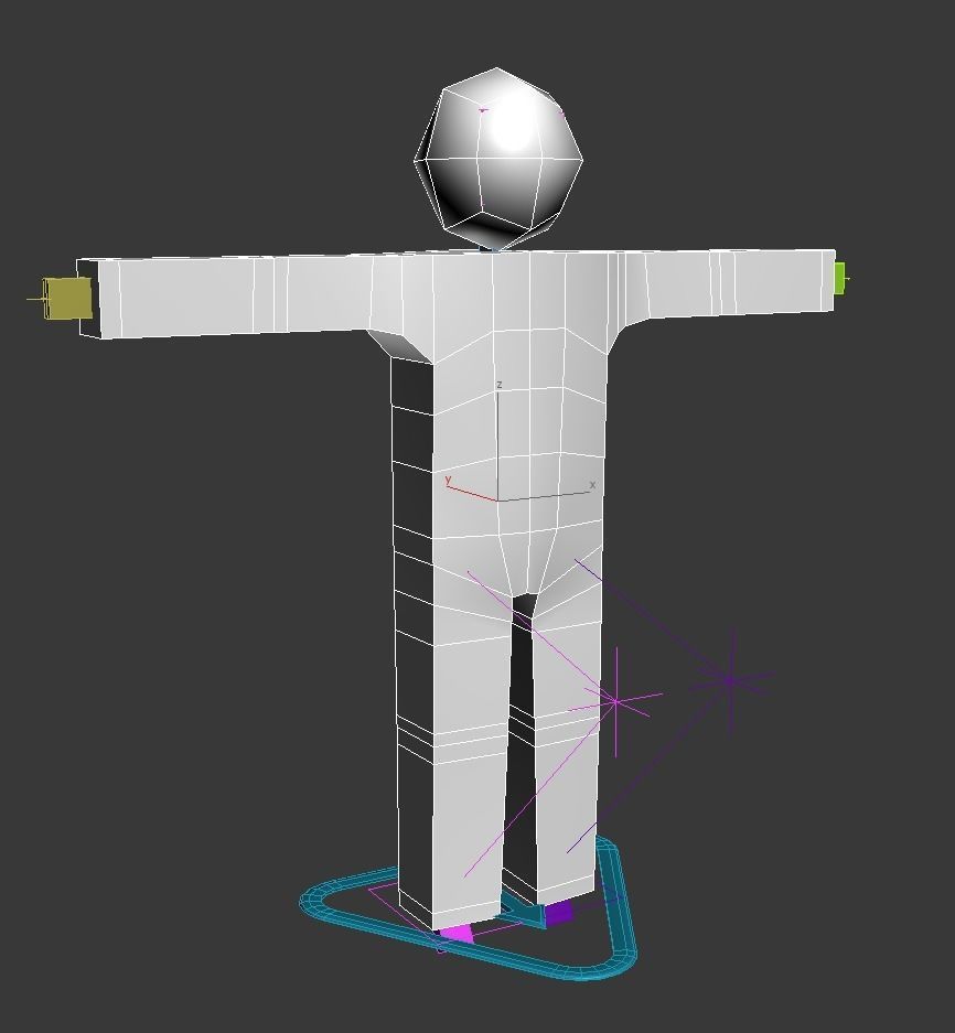 Stickman Rigged with costumes Low-poly 3D model_11