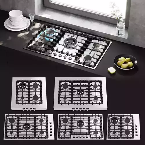 Barazza gas cooktops 3D model