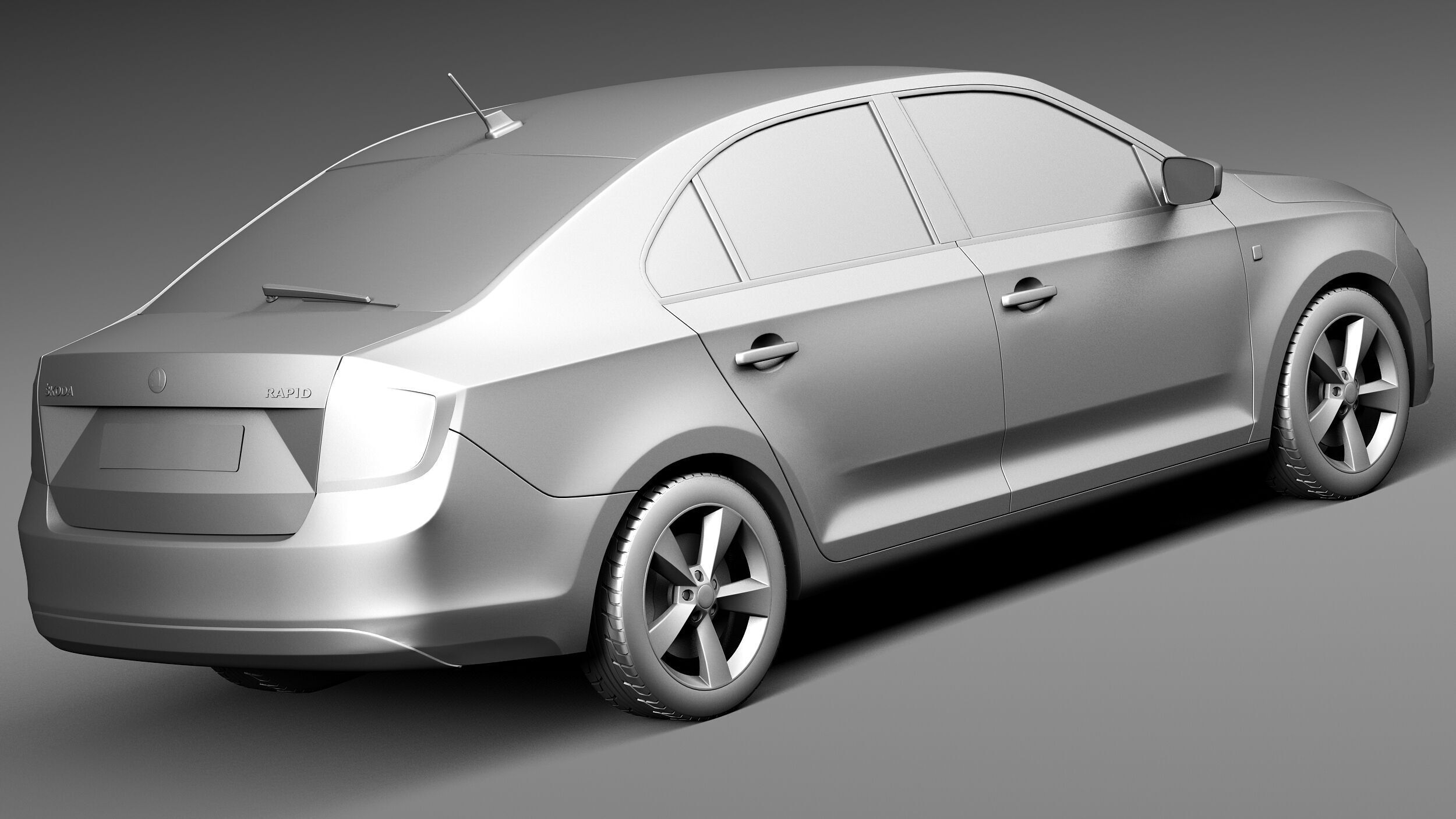 Skoda Rapid 2013 3D model_12