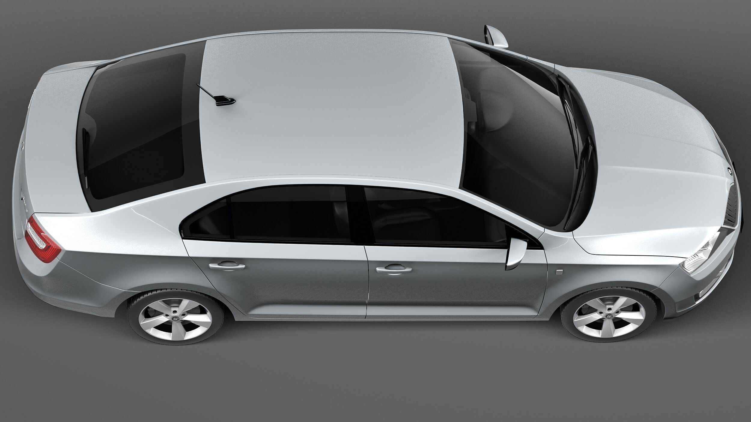 Skoda Rapid 2013 3D model_7