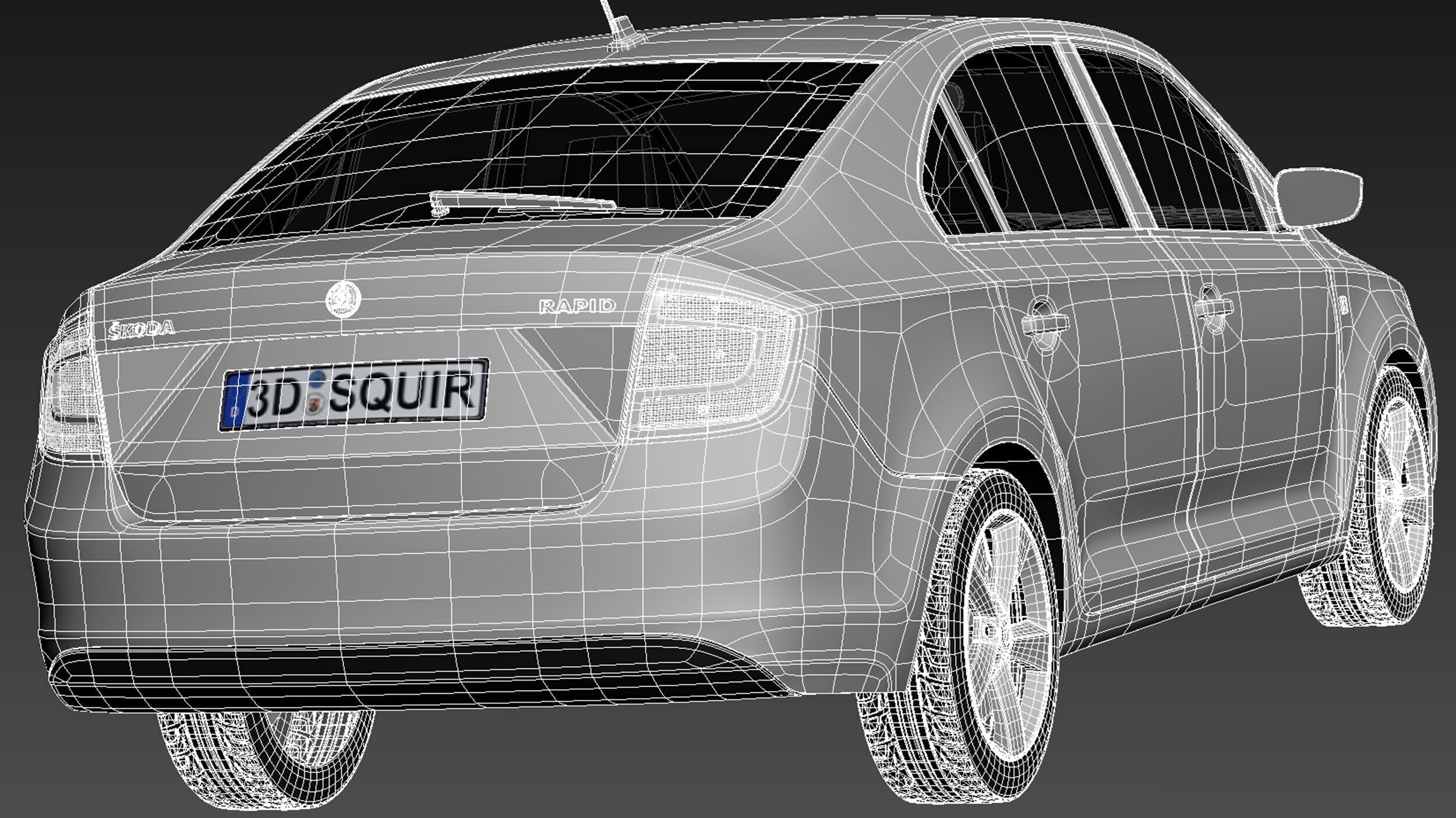 Skoda Rapid 2013 3D model_17