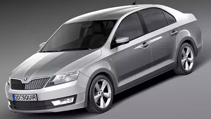 Skoda Rapid 2013 3D model