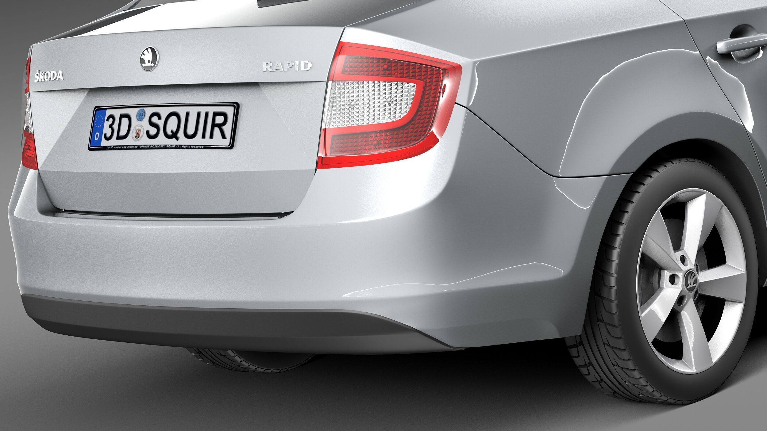 Skoda Rapid 2013 3D model_3