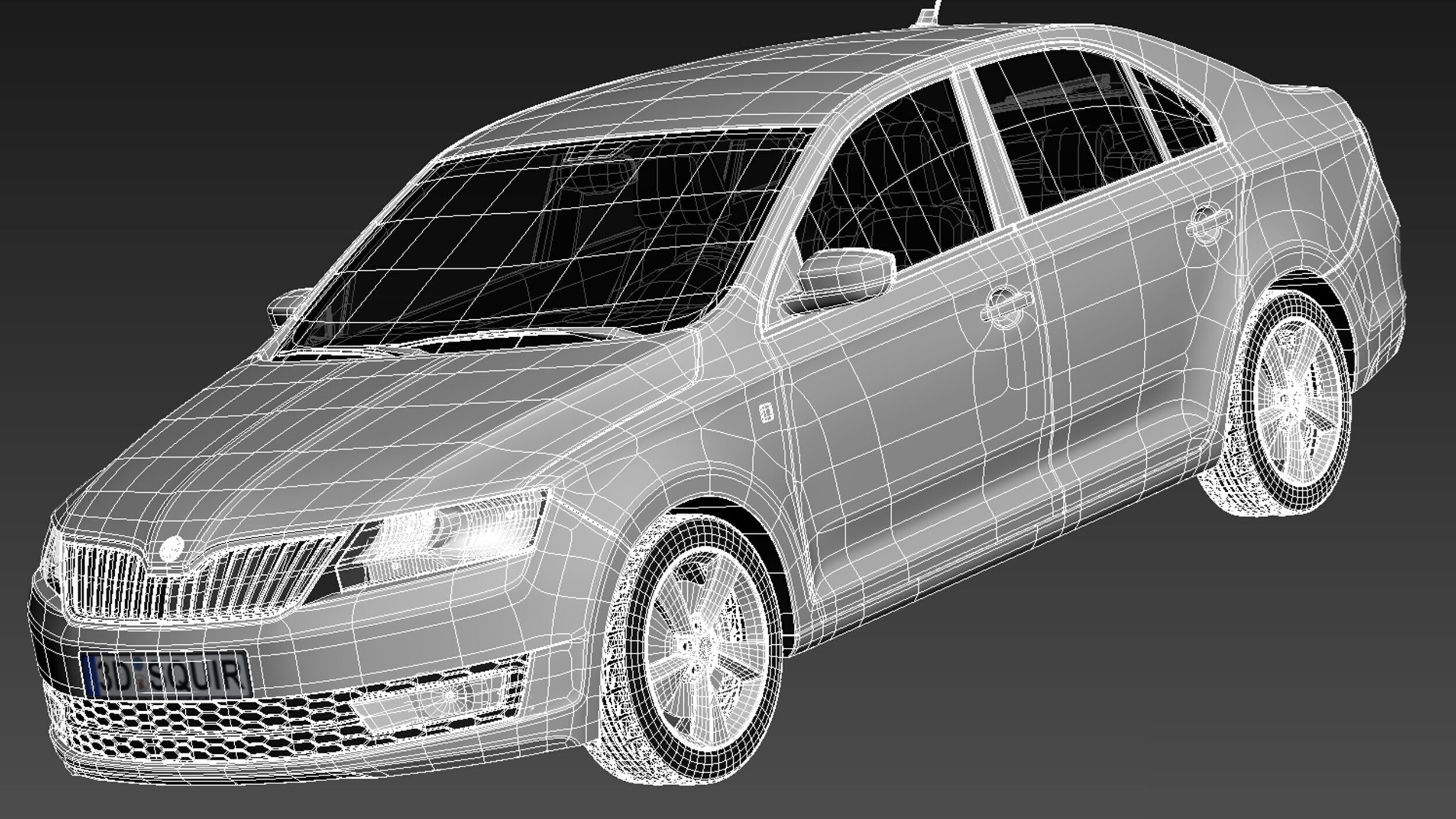 Skoda Rapid 2013 3D model_16