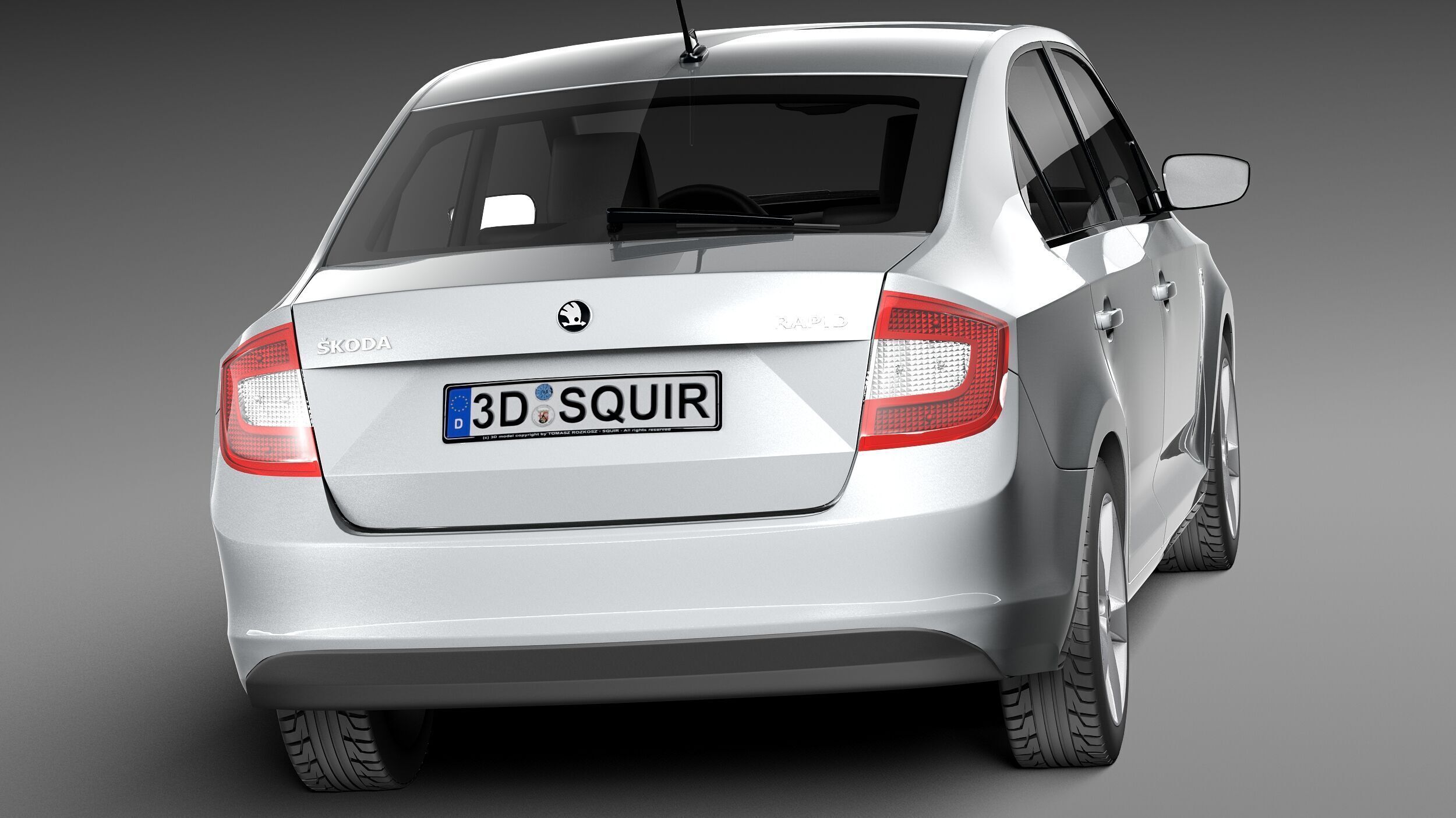 Skoda Rapid 2013 3D model_5
