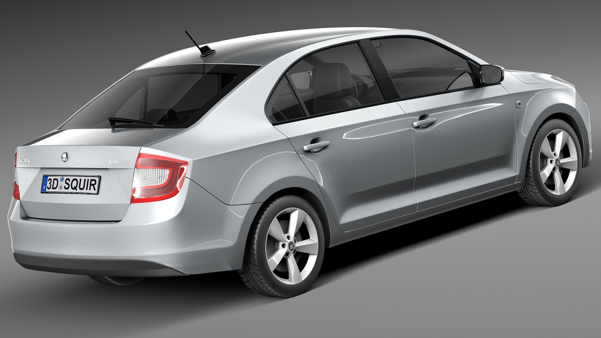 Skoda Rapid 2013 3D model_4