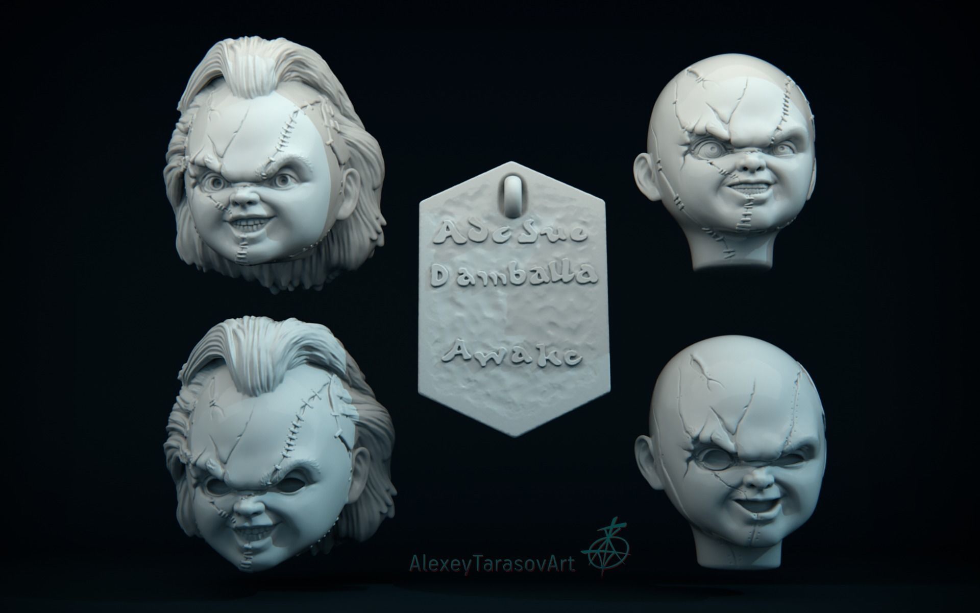 Chucky mask 3D print model 3D print model_7