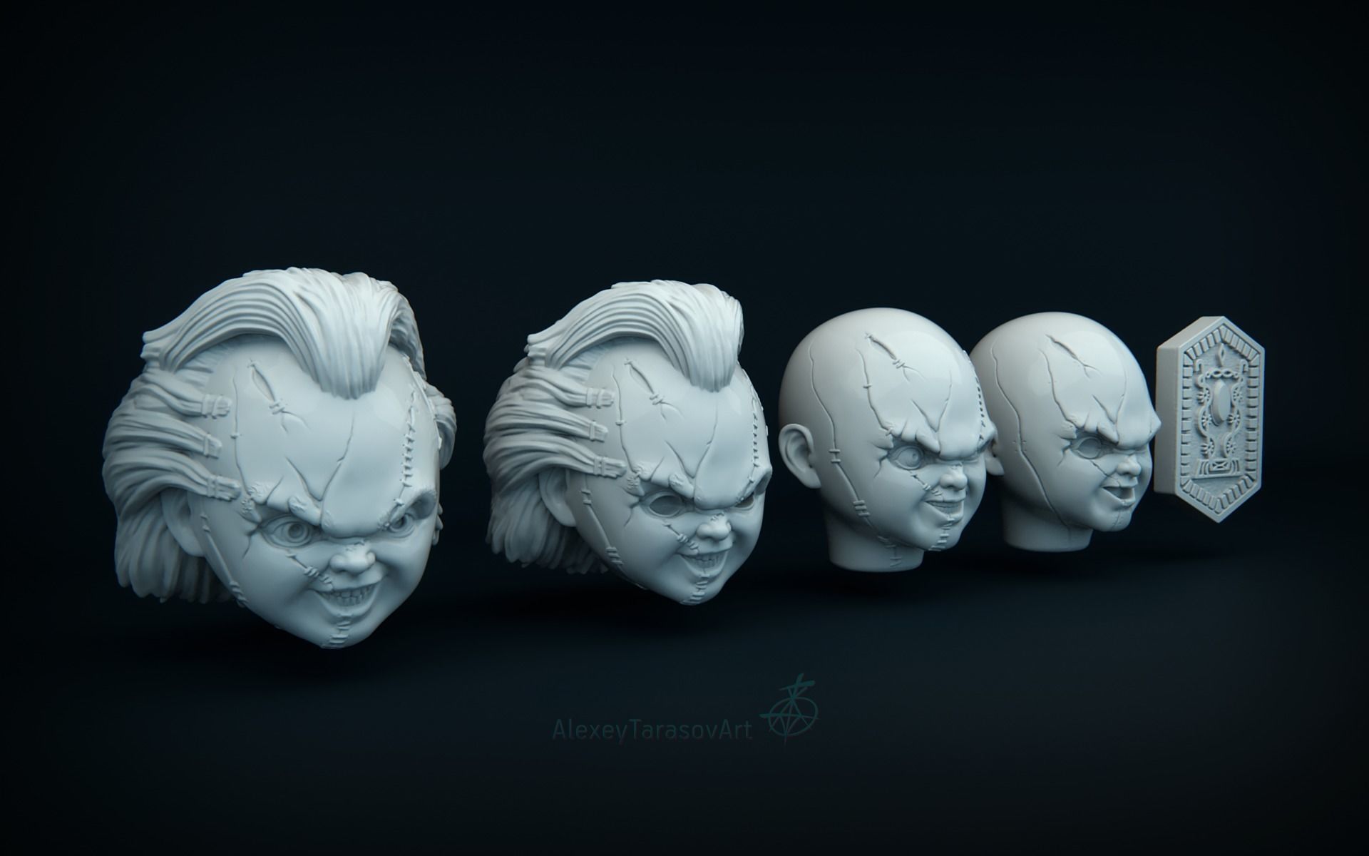 Chucky mask 3D print model 3D print model_3