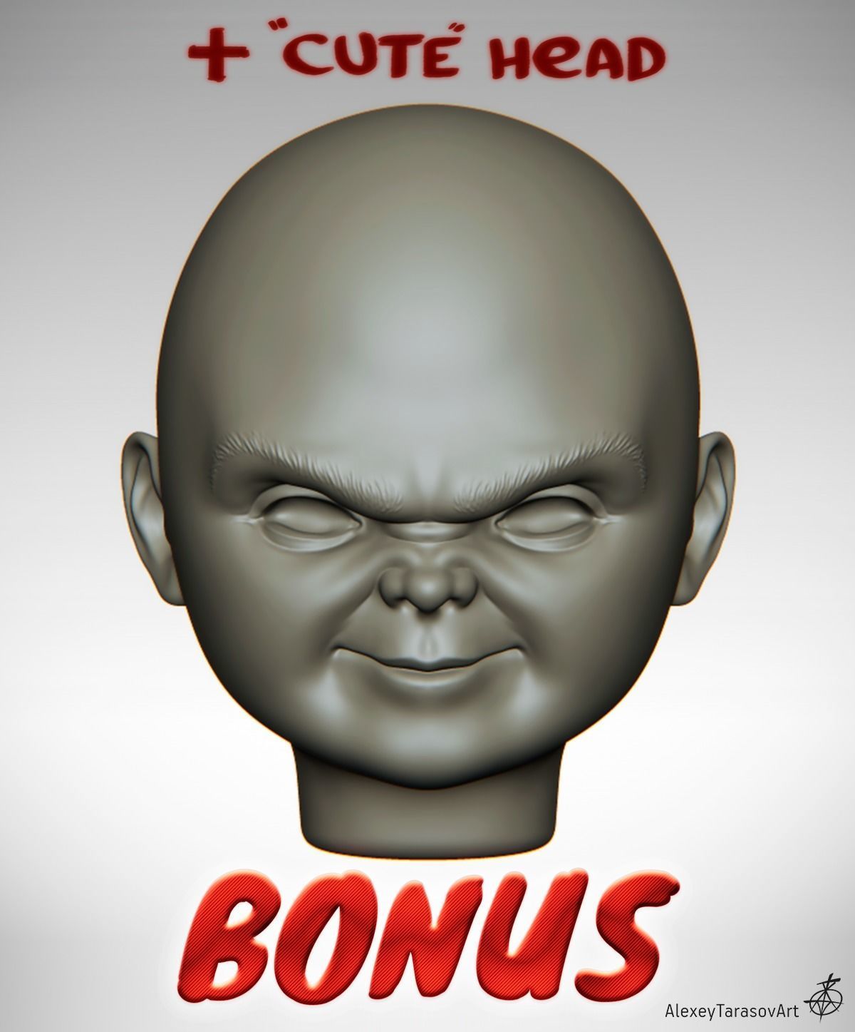 Chucky mask 3D print model 3D print model_8