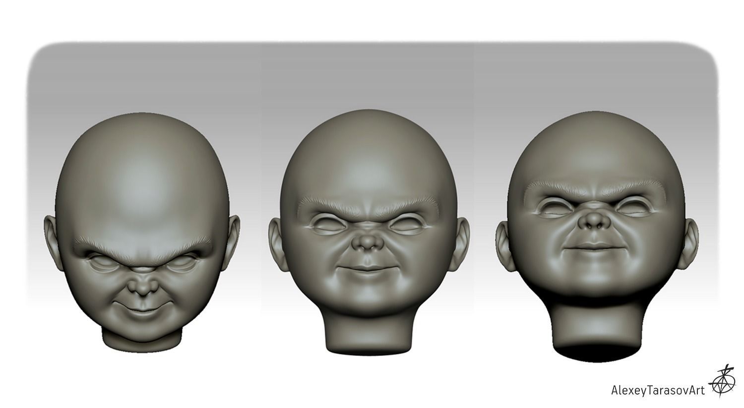 Chucky mask 3D print model 3D print model_11