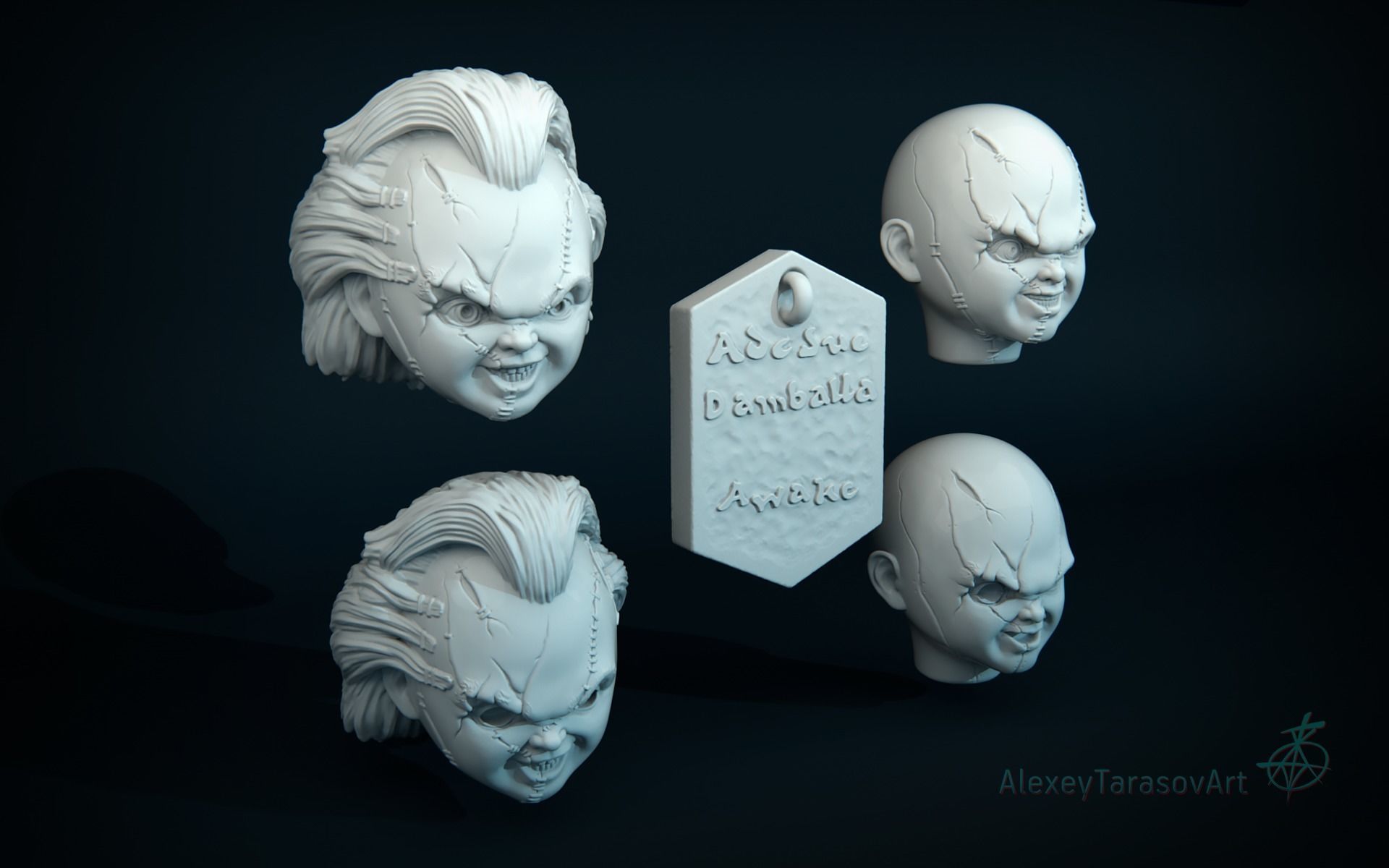 Chucky mask 3D print model 3D print model_6