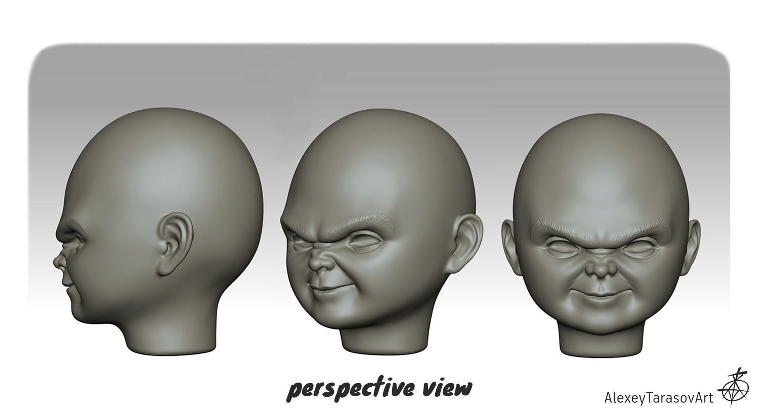 Chucky mask 3D print model 3D print model_9