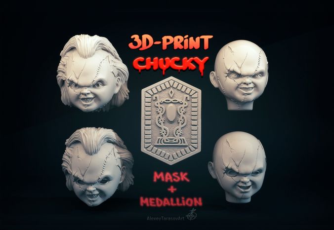Chucky mask 3D print model 3D print model