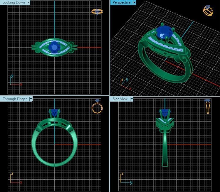 Ring T00652 3D print model_2
