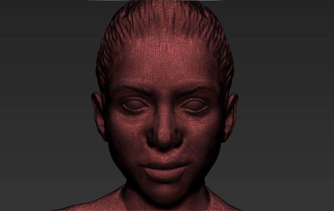 Shakira 3D printing ready stl obj formats 3D print model_25