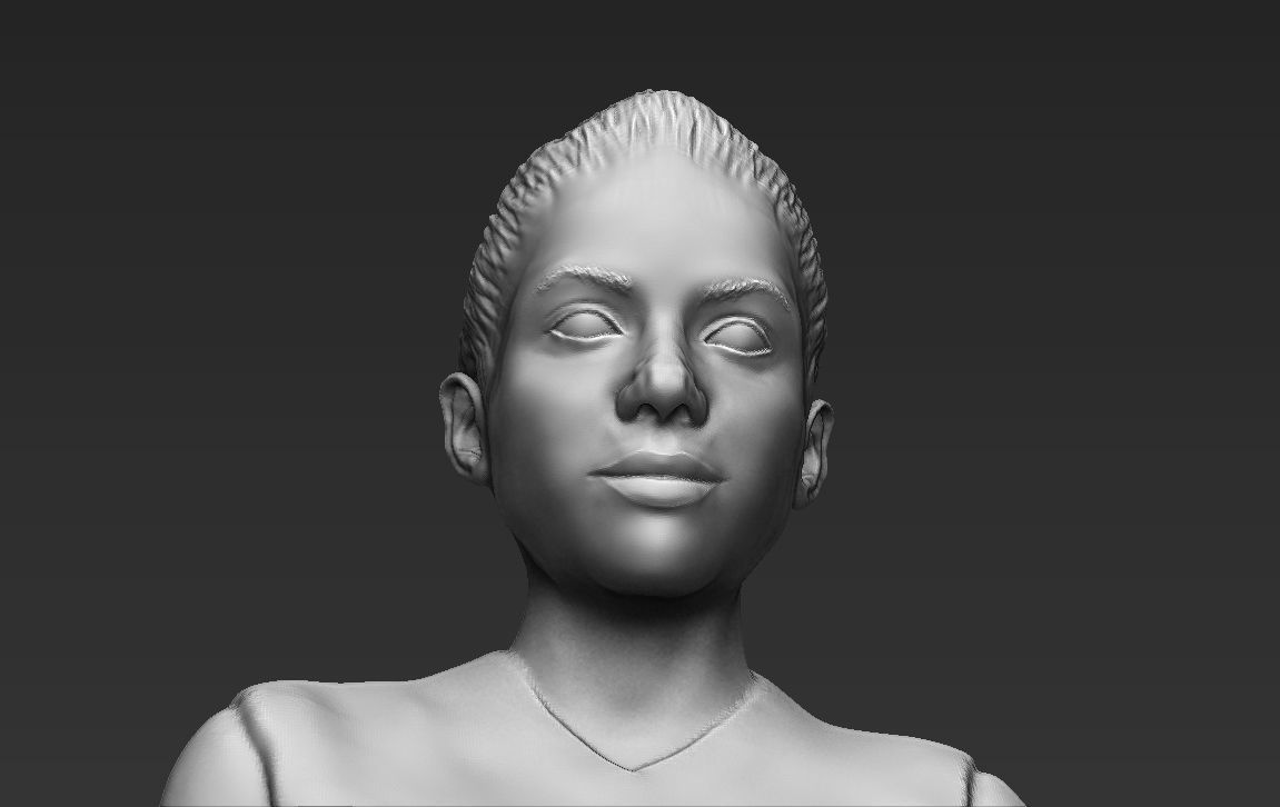 Shakira 3D printing ready stl obj formats 3D print model_24