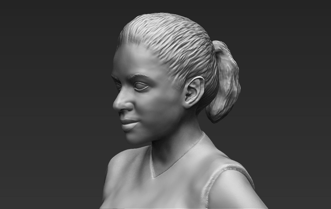 Shakira 3D printing ready stl obj formats 3D print model_13