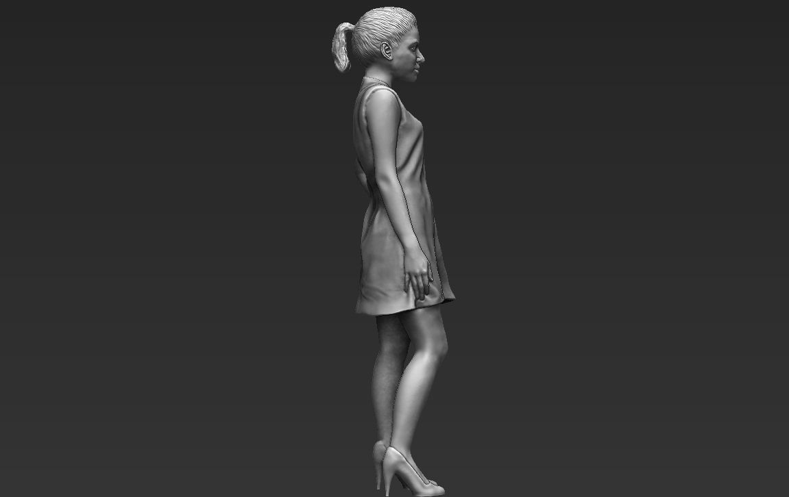 Shakira 3D printing ready stl obj formats 3D print model_10