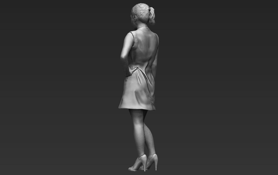 Shakira 3D printing ready stl obj formats 3D print model_6