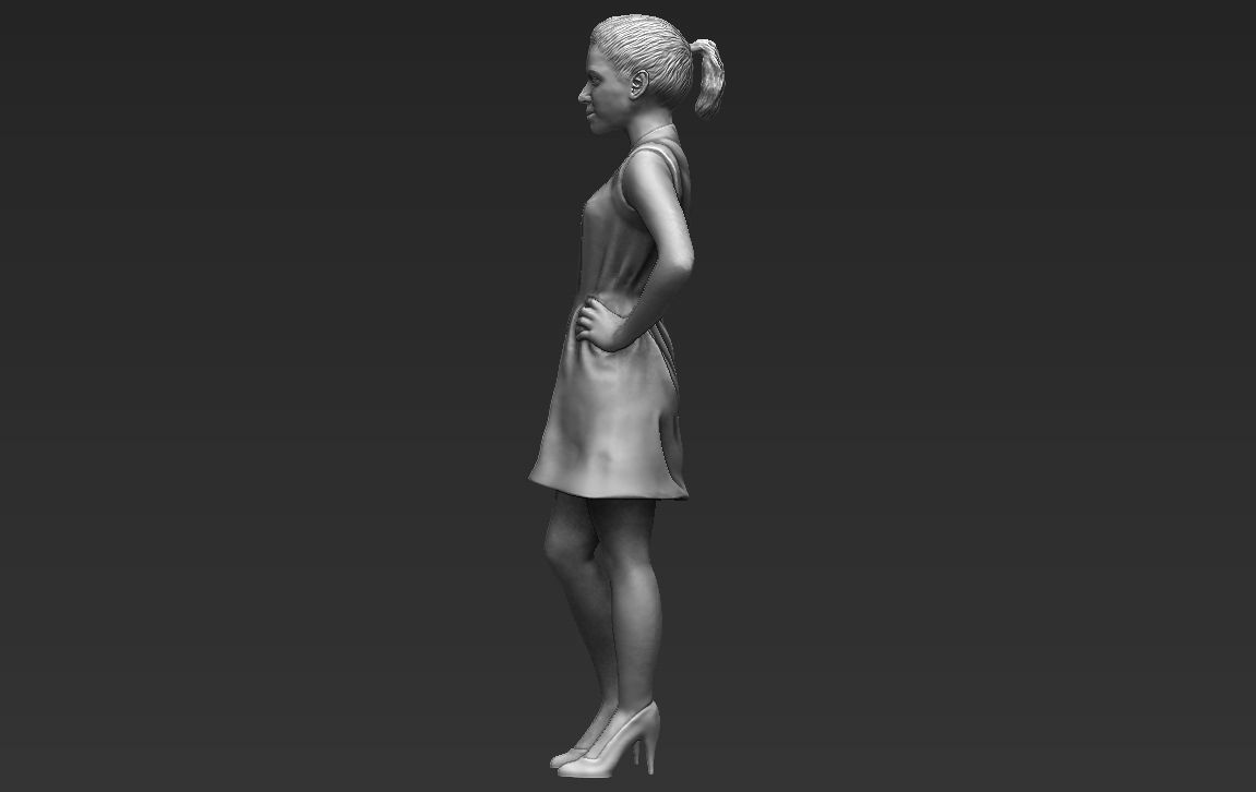 Shakira 3D printing ready stl obj formats 3D print model_5