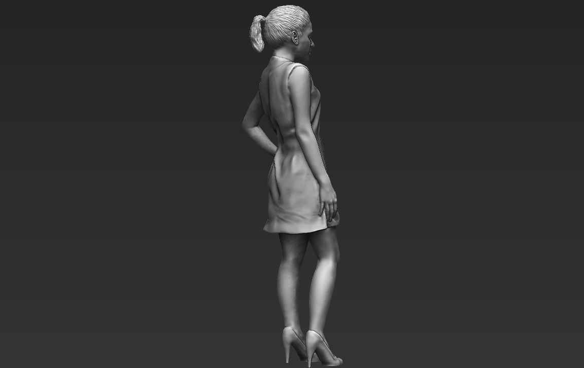 Shakira 3D printing ready stl obj formats 3D print model_8
