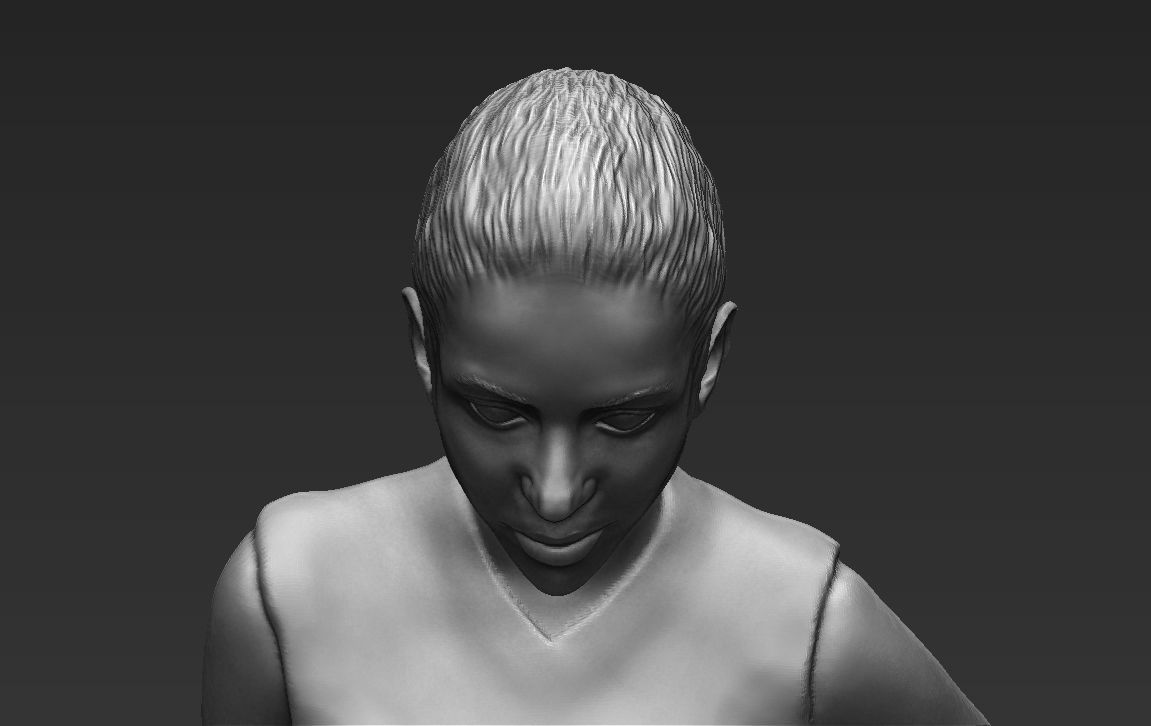 Shakira 3D printing ready stl obj formats 3D print model_16