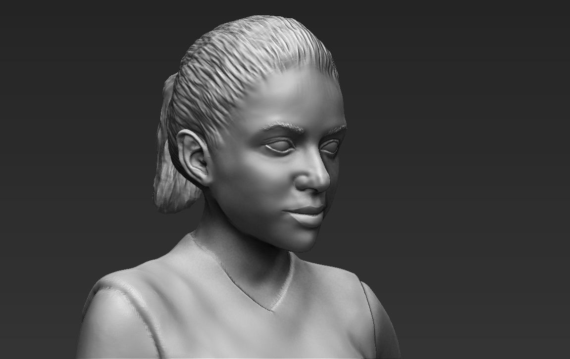 Shakira 3D printing ready stl obj formats 3D print model_11