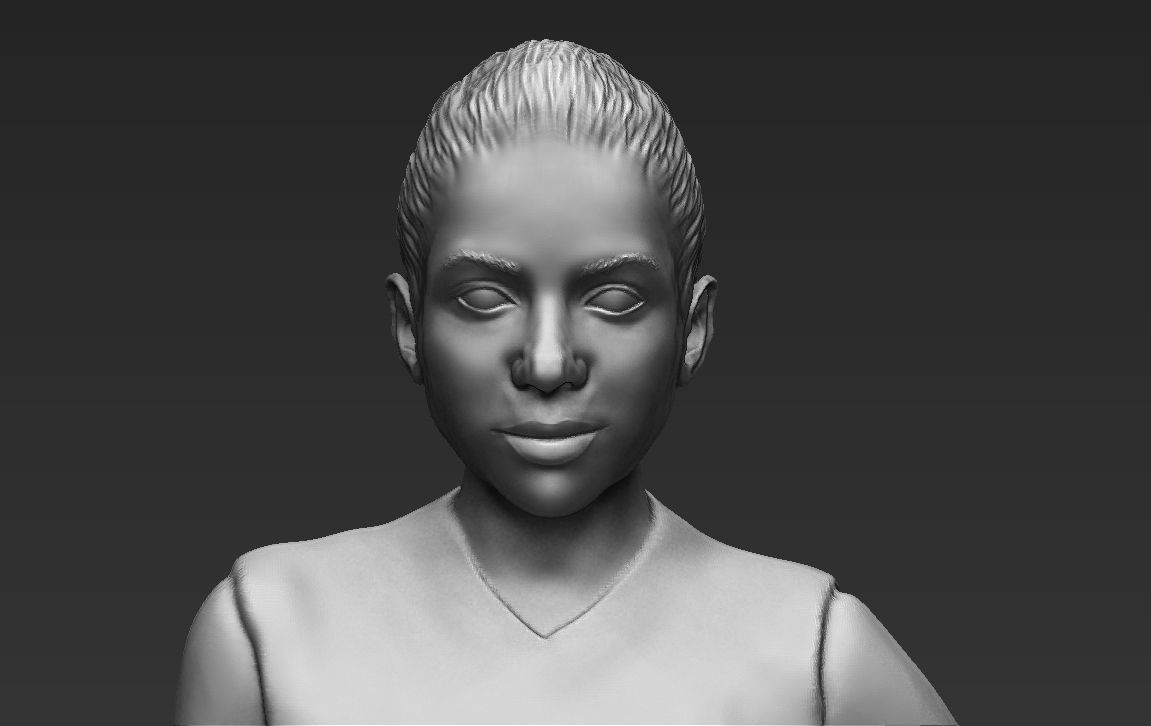Shakira 3D printing ready stl obj formats 3D print model_12