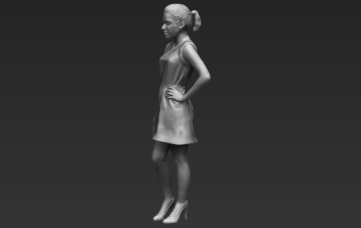Shakira 3D printing ready stl obj formats 3D print model_4