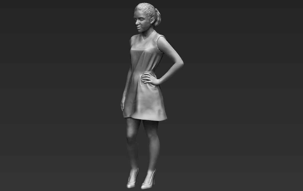 Shakira 3D printing ready stl obj formats 3D print model_3