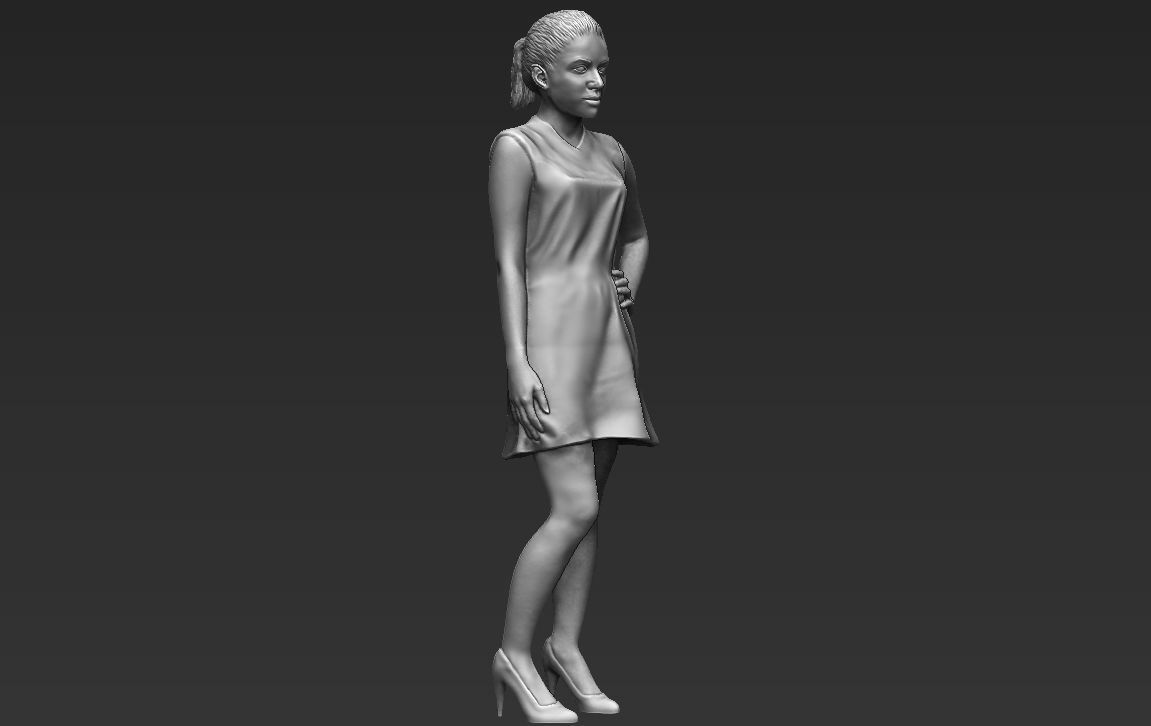 Shakira 3D printing ready stl obj formats 3D print model_9