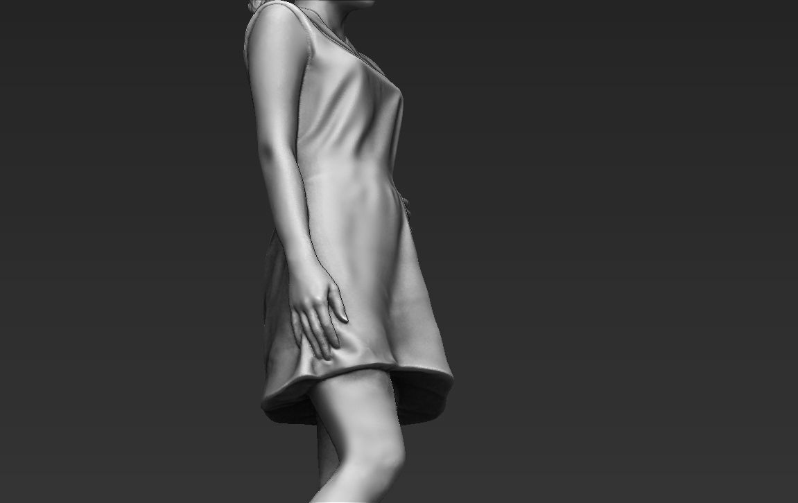 Shakira 3D printing ready stl obj formats 3D print model_20