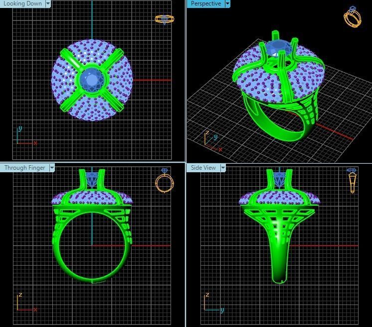 Ring T00654 3D print model_2