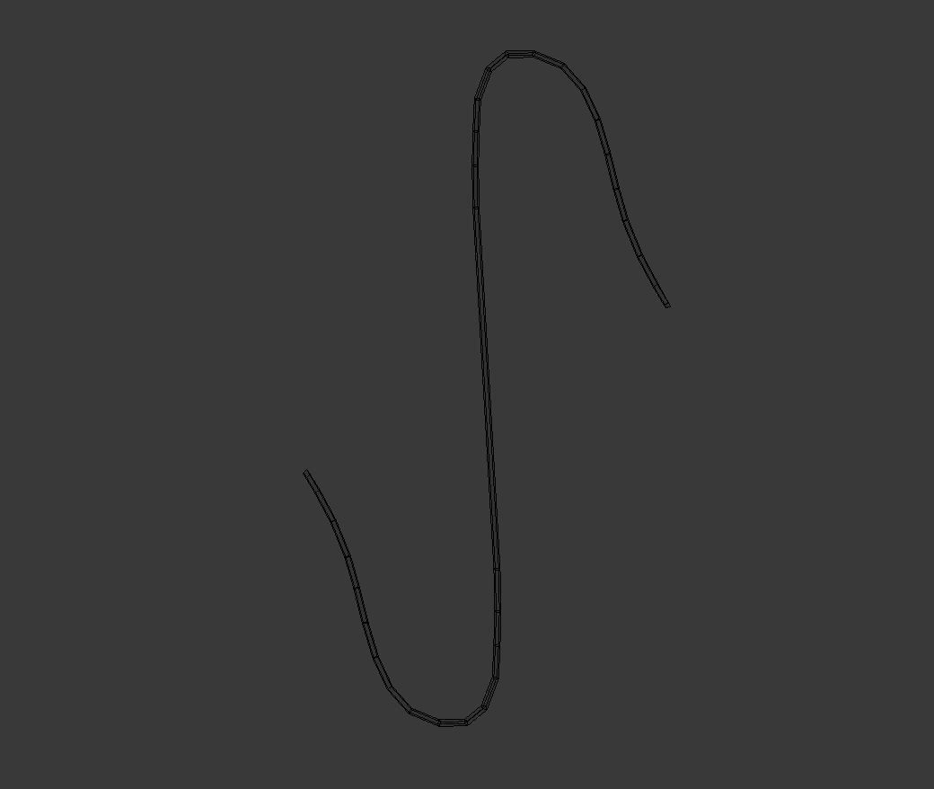 Ornament Hook Low-poly 3D model_6