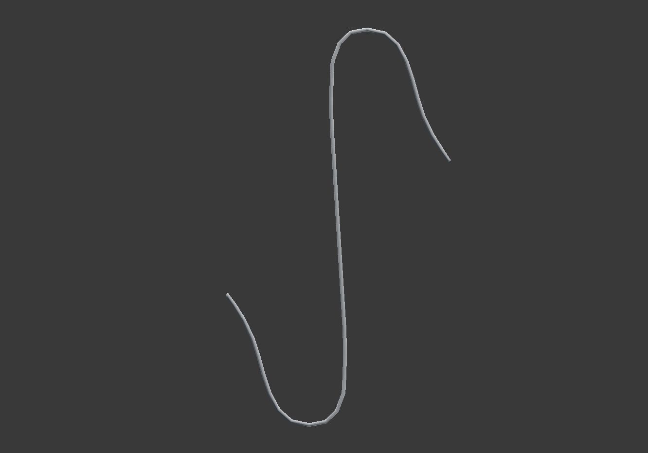 Ornament Hook Low-poly 3D model_5