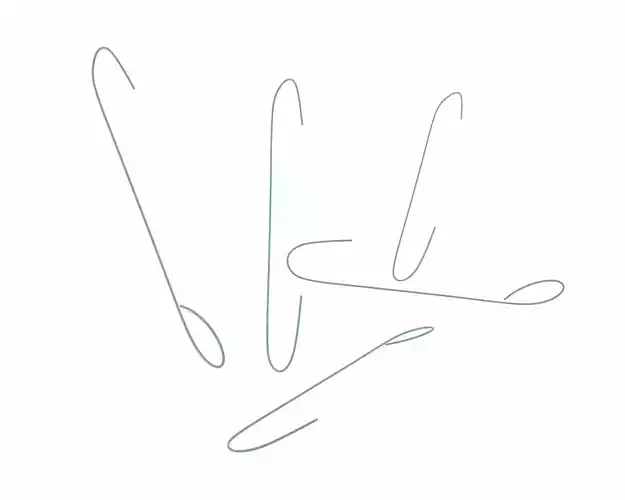 Green Ornament Hooks