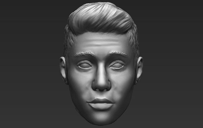 Justin Bieber standard version only mesh 3D model