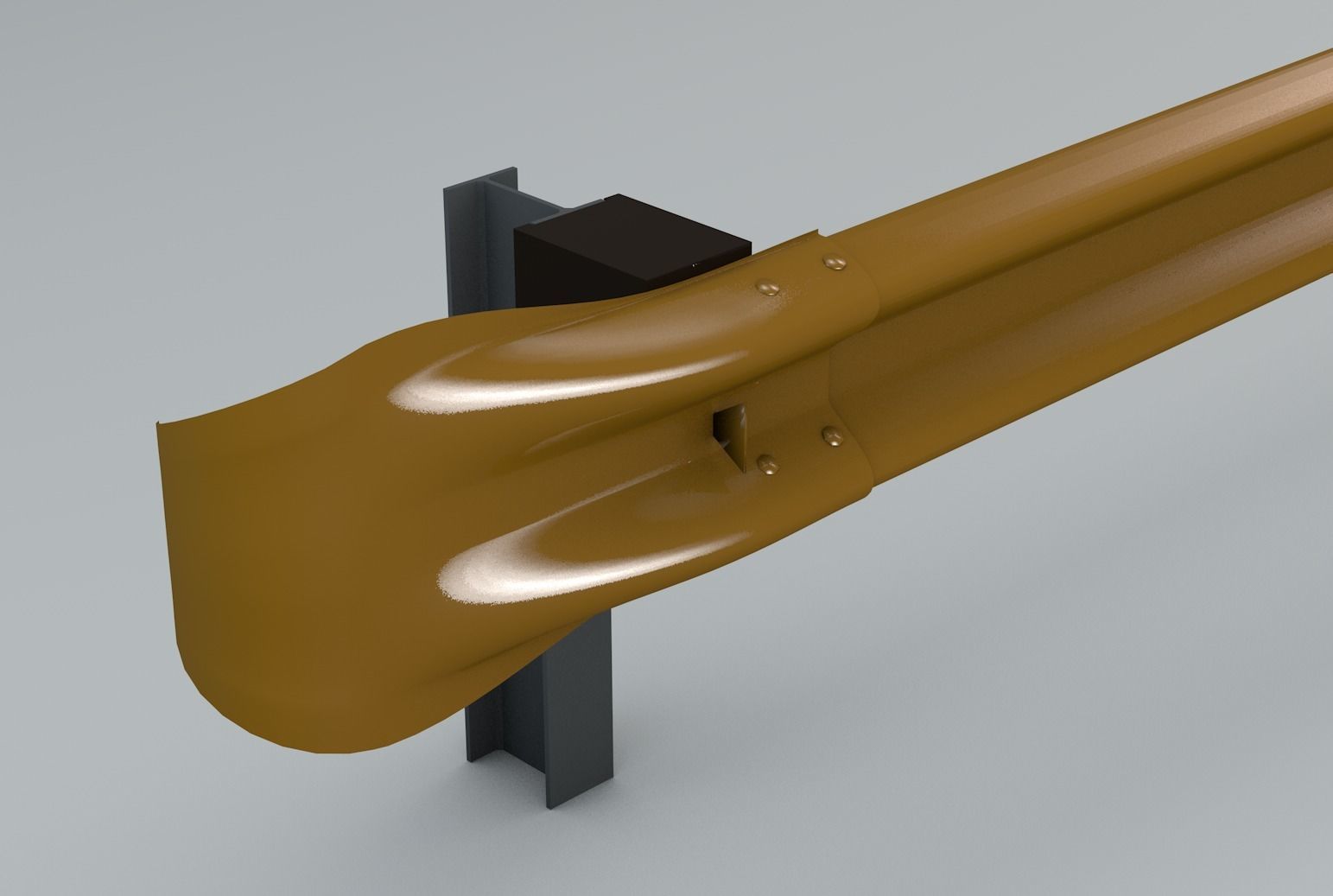 Guard Rail 3D model_3