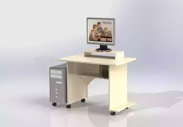 82221 computer desk on wheels