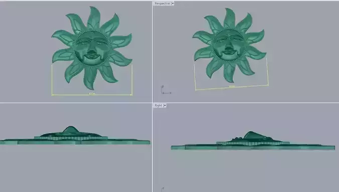 pendant sun 3D print model