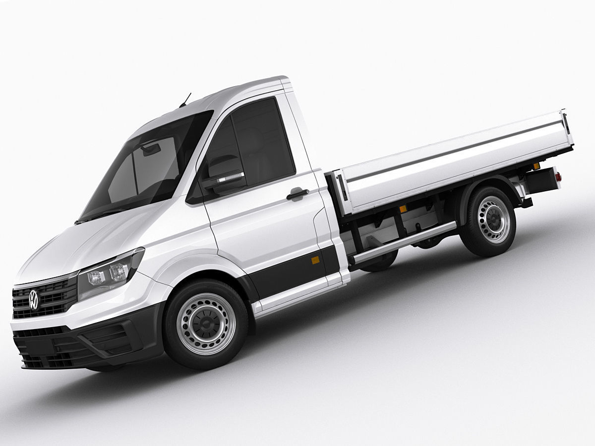 VW Crafter 2017 single cab pickup 3D model_9