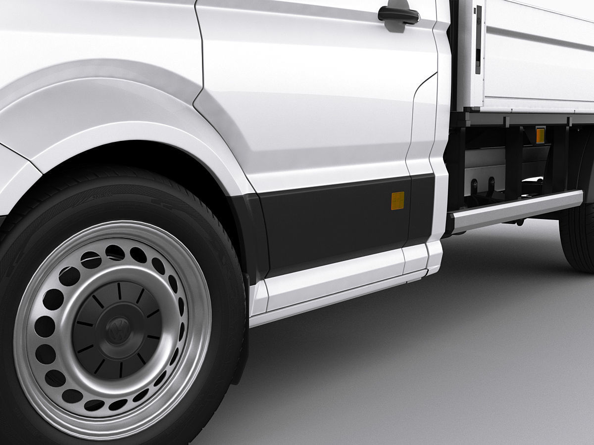 VW Crafter 2017 single cab pickup 3D model_5
