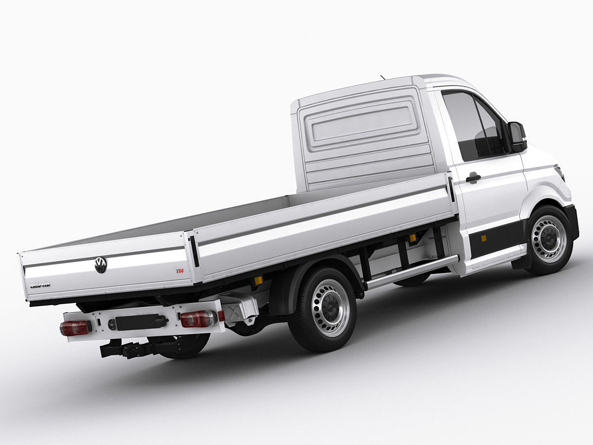 VW Crafter 2017 single cab pickup 3D model_10