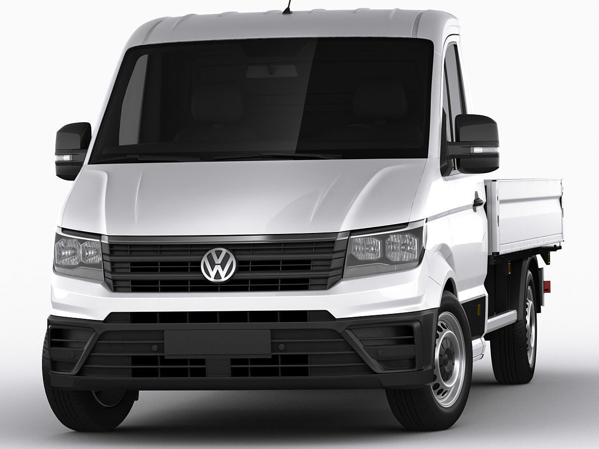 VW Crafter 2017 single cab pickup 3D model_11